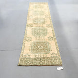 Beige/Mint Green Runner 2'11.5"x11'