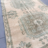 Beige/Mint Green Runner 2'11.5"x11'