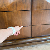 Mid Century Diamond Front Dresser