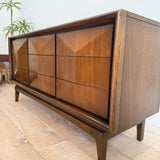 Mid Century Diamond Front Dresser