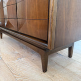 Mid Century Diamond Front Dresser