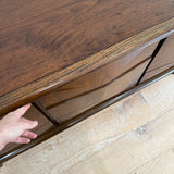Mid Century Diamond Front Dresser