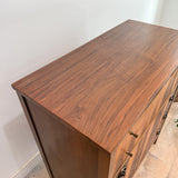 Mid Century Highboy Dresser - Stunning Wood Grain
