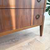 Mid Century Highboy Dresser - Stunning Wood Grain