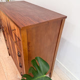Mid Century Highboy Dresser - Stunning Wood Grain