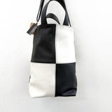 Checkered Tote - Black/White