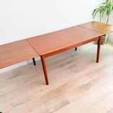 Danish Teak Expandable Dining Table