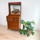 Richardson Nemschoff Walnut Hutch w/ Vanity