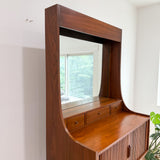 Richardson Nemschoff Walnut Hutch w/ Vanity
