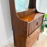 Richardson Nemschoff Walnut Hutch w/ Vanity