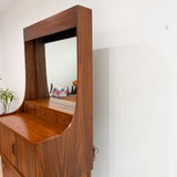 Richardson Nemschoff Walnut Hutch w/ Vanity