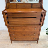 Richardson Nemschoff Walnut Hutch w/ Vanity