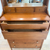 Richardson Nemschoff Walnut Hutch w/ Vanity