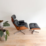 Vintage Eames Style Lounge Chair + Ottoman