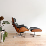 Vintage Eames Style Lounge Chair + Ottoman