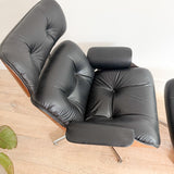 Vintage Eames Style Lounge Chair + Ottoman