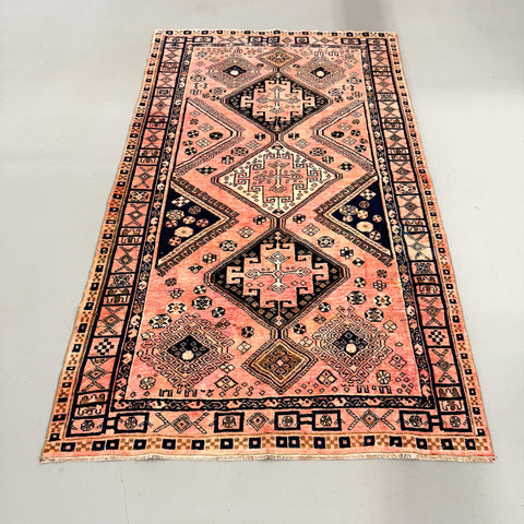 Vintage Turkish Salmon Rug - 4’4x7’6