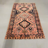 Vintage Turkish Salmon Rug - 4’4x7’6