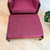 Tobia Scarpa Style Chair + Ottoman
