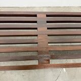 Mid Century Slatted Bench
