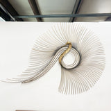 Curtis Jere Peacock w/ Swan Wall Sculpture
