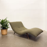 Mid Century Wave Chaise - New Gr. Upholstery