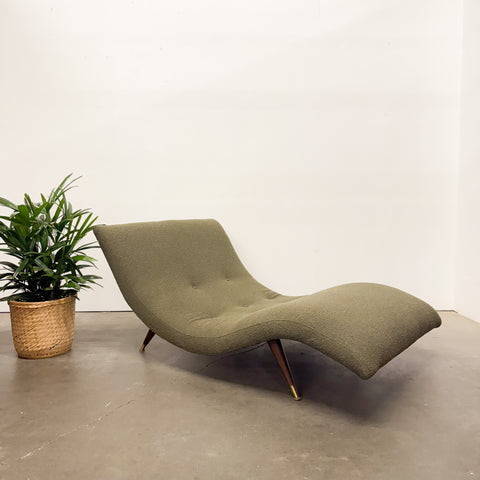 Mid Century Wave Chaise - New Gr. Upholstery