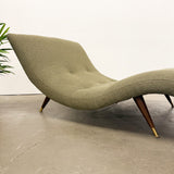 Mid Century Wave Chaise - New Gr. Upholstery