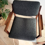 Pair of Jens Risom Chairs - Charcoal Upholstery