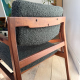 Pair of Jens Risom Chairs - Charcoal Upholstery