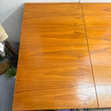 Danish Teak Dining Room Table with Hidden Leaves