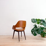 Rare Arthur Umanoff Chair - New Leather (A)