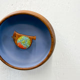 Embroidered Cardinal | Periwinkle