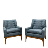 Pair Of Mid Century Lounge Chairs