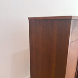 Mid Century Walnut Highboy w/ Arches