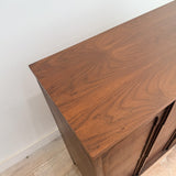 Mid Century Walnut Highboy w/ Arches