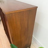 Mid Century Walnut Highboy w/ Arches