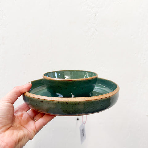Chip and Dip Bowl Medium in Sea Green