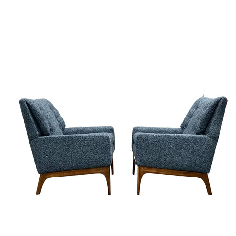 Pair Of Mid Century Lounge Chairs