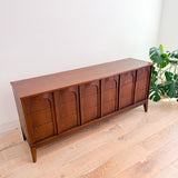 Mid Century Walnut Low Dresser w/ Arches