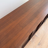 Mid Century Walnut Low Dresser w/ Arches