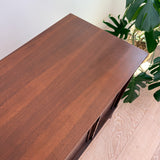 Mid Century Walnut Low Dresser w/ Arches