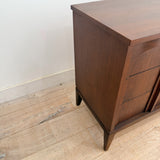 Mid Century Walnut Low Dresser w/ Arches