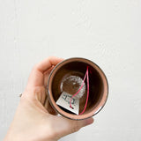 7 oz Striped Wine Cup in Mauve