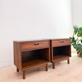 Pair of Walnut Nightstands w/ Formica Tops