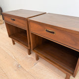 Pair of Walnut Nightstands w/ Formica Tops