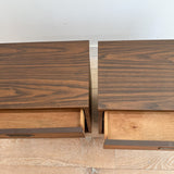 Pair of Walnut Nightstands w/ Formica Tops