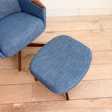 Adrian Pearsall Swivel Lounge Chair + Ottoman