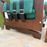 Pair of Mid Century Lounge Chairs + Ottoman