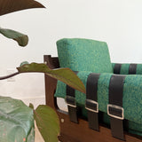 Pair of Mid Century Lounge Chairs + Ottoman